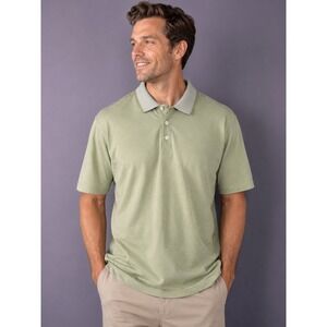 Daniel Cremieux Green Polo Shirt Mens Classic Golf Business Casual Short Sleeve
